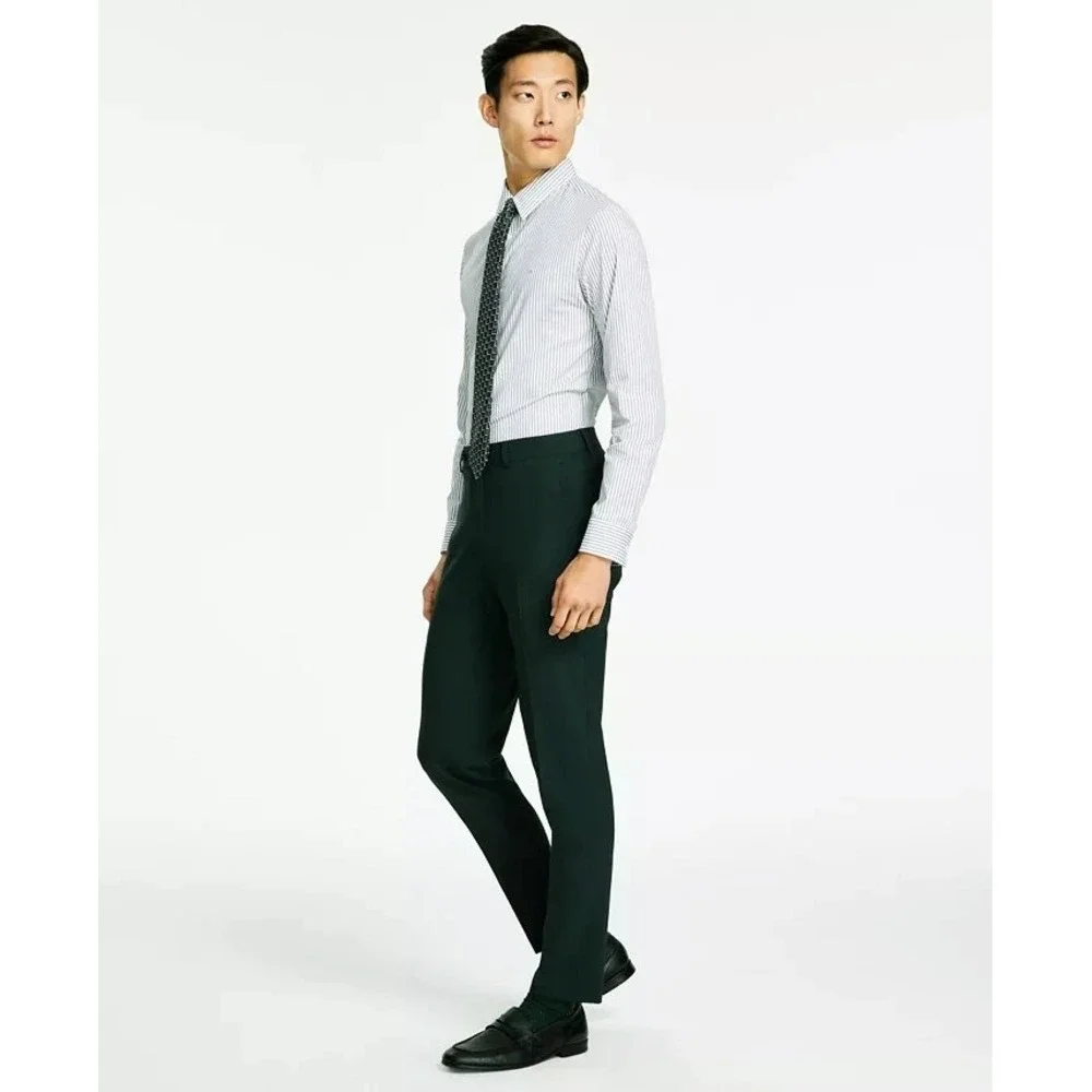 Bar III Mens‎ Slim fit Dress Pants 32Wx34L Emerald Green Solid E101497